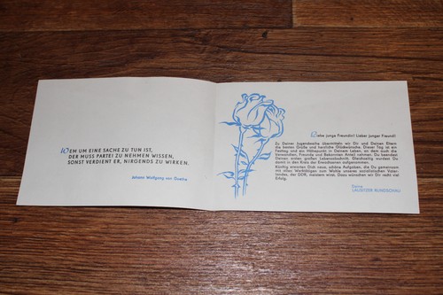 Ddr glückwunschkarte - ddr,