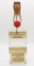 Schladerer Kirschwasser "Chriesiwässerli" - 1956 45% mit Anschreiben - Rarität!