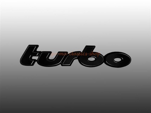 Turbo schriftzug hinten - turbo,
