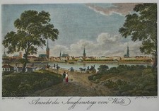 Hamburgensie handkoloriert -