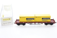 H0 Electrotren 3993 DB Deutsche Post Containerwagen Güterwagen DC OVP N91