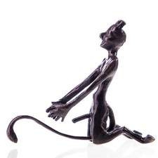 Bronzierte Kupferfigur Nackter