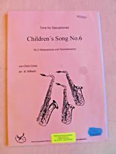 alte Noten children´s Song No.6 für 2 Altsaxophone und Tenorsaxophon Chick Corea