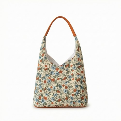 Canvas tasche mit - mit, blumenmuster