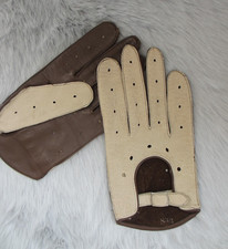Leder Handschuhe Auto Gr 8,5 gebraucht Vintage Retro