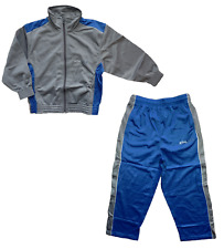 Kinder Trainingsanzug Langarm Grau Royal Rot Gr. 116 128 140 152 164 176