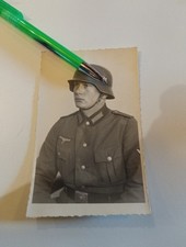 Original Foto Soldat Wehrmacht Stahlhelm Ausrüstung Uniform N2