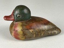 Holz Figur Ente 16 cm. -