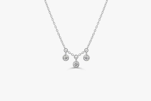 Diamant hals kette collier - diamant,