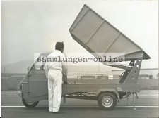 PIAGGIO Ape Kipplaster Vorführung Foto Photograph Photo Werkfoto Fotografie Auto