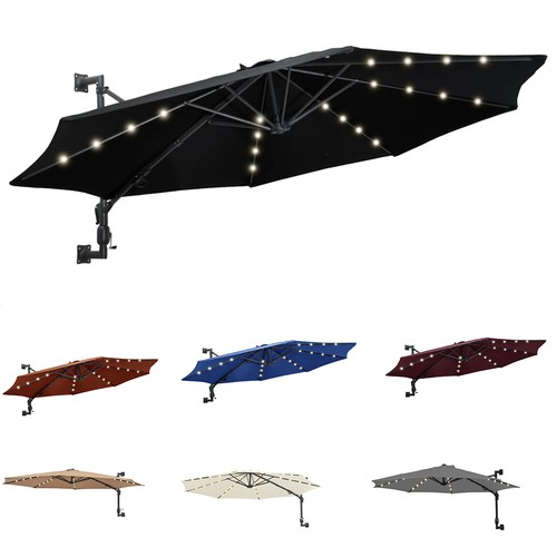 Led sonnenschirm wandschirm - 3m,