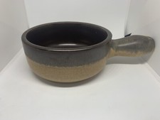 Vintage Stiel-Kasserolle Braun