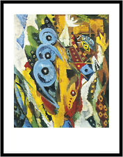 Ernst Wilhelm Nay Poster Kunstdruck Bild im Alu Rahmen Jakobsleiter 90x70cm