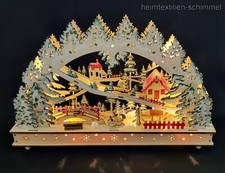 LED Schwibbogen Lichterbogen Weihnachtsdeko Lichtkranz Fensterdeko Regaldeko