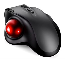 Kabellose Trackball Maus – Ergonomisch | Bluetooth & 2.4G | Wiederaufladbar | PC