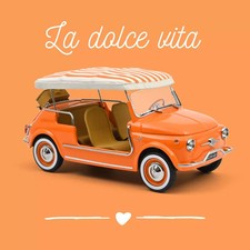 Fiat 500 Jolly 1965 Orange