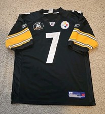 VTG Mens Black Reebok Steelers