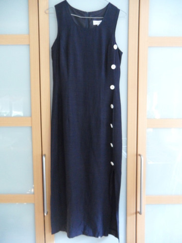 Neuwertiges kleid leinen blau - leinen,