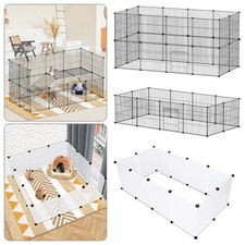 Freigehege Freilaufgehege Hamster Welpenauslauf DIY Nager Laufgitter 12/24Stück