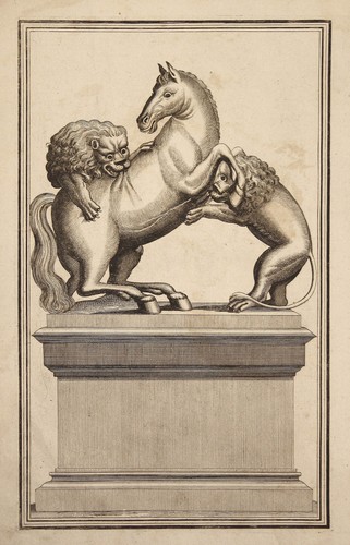 1710 statue - statue, pferd