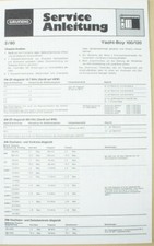 Grundig Service Anleitung Yacht-Boy100/120  B18551