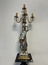 Jugendstil Lampe  Tischlampe Figurenlampe 5 Flammig Stehlampe Skulpturen Lampe