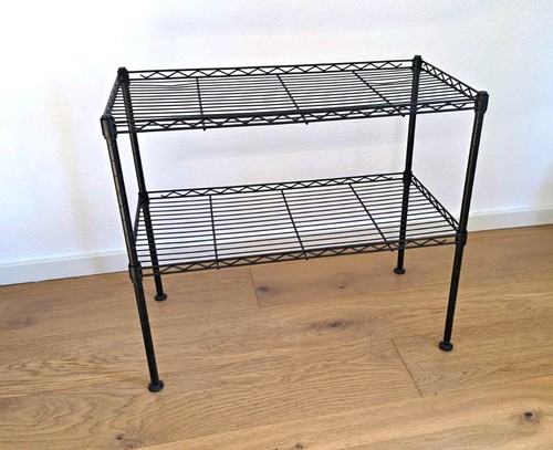 Schwarzes metallregal ebenen - schwarzes,