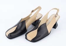 Lisa Tucci Damen Slingback Pumps Schwarz/Beige Größe 41 NEU mit Karton