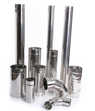 Edelstahl Ofenknie Rauchrohr Ofenrohr Abgasrohr Sanierung Bogen 0-90° wählbar