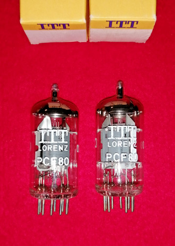 Matched pair pcf80 lorenz - pair, itt