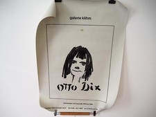 Original Ausstellung Plakat Otto Dix Galerie Klihm München 1966/67