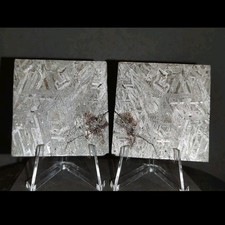 Aletai Eisenmeteorit 2x symetrische Scheiben insgesamt 124 Gramm, mit Video!