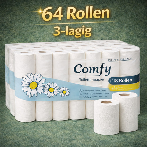 Toilettenpapier lagig 150 - -, 3-lagig