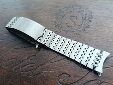 18mm Vintage Massiv Stahl Band ( Gebürstet ) mit Omega 672 Endlinks NOS