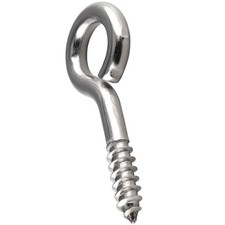 Holz Schraube Edelstahl A2 Haken Aug-Schraube Ösenschrauben Holzgewinde M3-M6