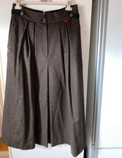 Admont Wollrock lang Trachtenrock Schurwolle 40 grau grün Oktoberfest Tracht