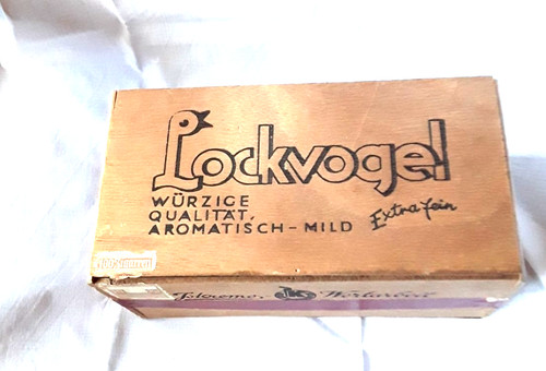 Alte zigarrenkiste lockvogel - alte,