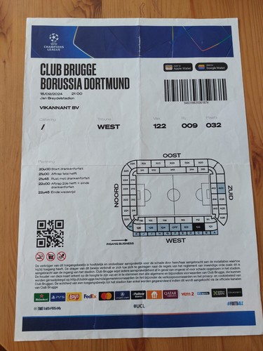 Used sammler ticket uefa - uefa, cl