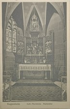 Ansichtskarte Kuppenheim - Kath. Pfarrkirche Marienaltar