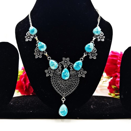 Blauer larimar edelstein - blauer,