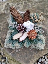 Grabgesteck Grabschmuck Moosherz Kissen Totensonntag Urne Gesteck Allerheiligen