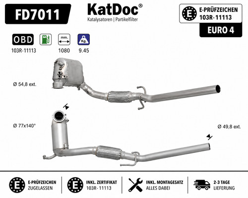 Dpf partikelfilter seat - partikelfilter,