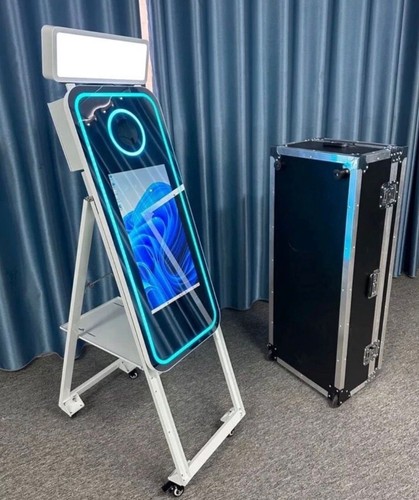 Magic mirror photo booth with - photo,
