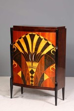 Edles Art Deco Stil Highboard Schrank Kommode Vertiko Sun Cabinet