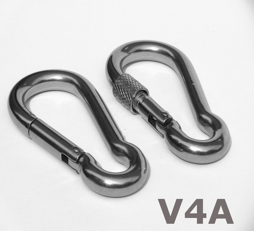 Karabinerhaken v4a edelstahl - v4a,