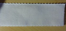 Stickband Aidastoff weiß mit