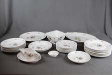 Nymphenburg Porzellan Service 8 Personen Braten 30 Teile Korb Muster Streublumen