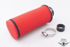 Luftfilter 28 35mm Vergaser Anschluss Tuning Sport Mofa Moped Rot für Simson