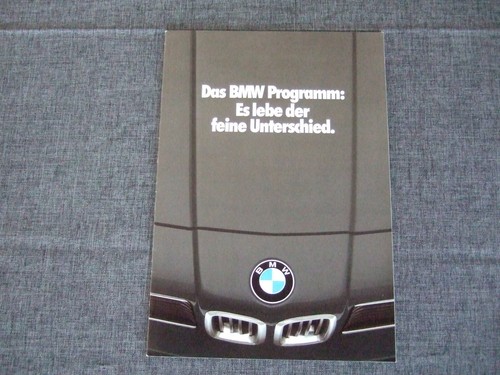 Bmw prospekt programm - prospekt, inkl