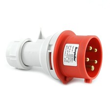 CEE Starkstrom Kupplung Stecker 16A 230V - 400V 5-polig Männlich IP44 91292